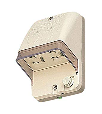 パナソニック WK4105 フル接地防水ダブルコンセント(露出埋込両用、抜止式・アースターミナル付)色クリームグレー 15A125V