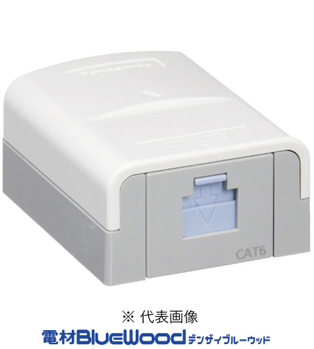 パナソニック NR3171 情報モジュラジャック CAT6A 露出型1コ口 カラーチップ別売り