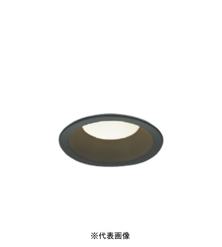 コイズミ照明 AD7350B35 S形黒枠ダウンライト 100φ 準耐火構造対応 防雨・防湿型 60W相当 調光 電球色