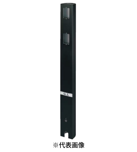 パナソニック DDP110B 屋外電源コンセント支柱 Ｄポール 防水コンセント用 スイッチ併設用 色ブラック