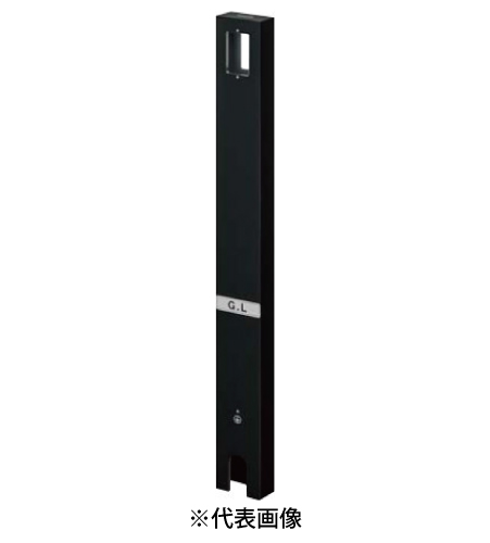 パナソニック DDP142B 屋外電源コンセント支柱 Ｄポール フラットタイプ 防水コンセント用 両面取付 色ブラック