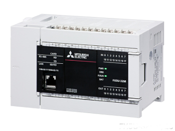 三菱電機 FX5U-32MT/ESS FX5U CPUユニット 電源AC100~240V 入力：16点DC24V シンク/ソース 出力：トランジスタ ソース