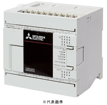 三菱電機 FX5UJ-24MT/ESS FX5UJ CPUユニット 電源AC100~240V 入力：14点 DC24V シンク/ソース 出力：10点 トランジスタ ソース