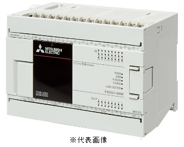 三菱電機 FX5UJ-40MT/ESS FX5UJ CPUユニット 電源AC100~240V 入力：24点 DC24V シンク/ソース 出力：16点 トランジスタ シンク