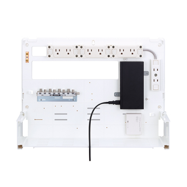 サン電子 COM-S5000-GN 情報分電盤 COM-S Gモデル 搭載機器 コンセント 可動式8分配器 8ポートHUB 電話1回線8分岐