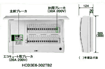 電材 BLUEWOOD / 日東工業 HCD3E10-262TB2 HCD型ホーム分電盤 オール