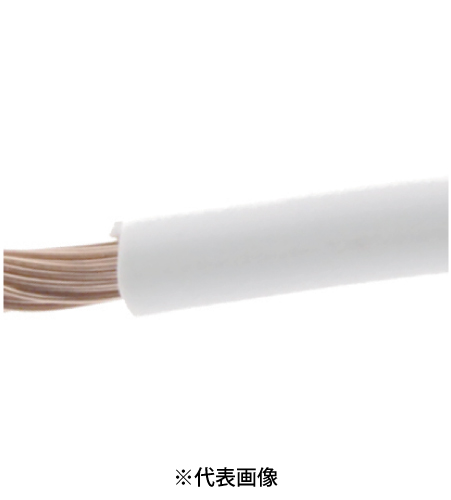 KANZACC KIV5.5SQ KIV電線 600V 電気機器用ビニル絶縁電線 色 白 切売 1mから