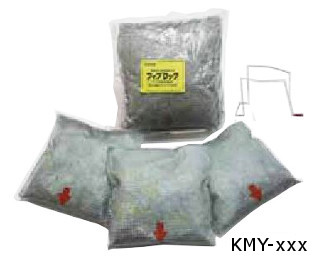 積水化学 KMY-075 フィブロック 丸穴 貫通(床用） 耐火パックΦ75用キット 1キット/耐火パック2個(180×180ｍｍ) 受金具1個