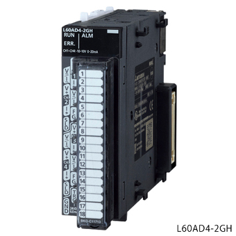三菱電機 L60AD4-2GH MELSEC-Lシリーズ アナログ－ディジタル変換ユニット 入力チャンネル4ch
