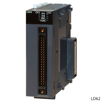 三菱電機 LD62 MELSEC-Lシリーズ 高速カウンタユニット 入力チャンネル数:2ch DC5/12/24V入力 最高計数速度:200k pulse/s