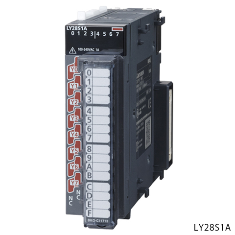 三菱電機 LY28S1A MELSEC-Lシリーズ トライアック出力ユニット トライアック出:8点 AC100〜240V 1A/1点,8A/1ユニット 応答時間:1ms＋0.5サイクル 全点独立コモン 18点端子台