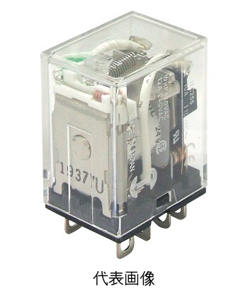 オムロン LY2N-D2 DC24V バイパワーリレー プラグイン端子 コイルサージ吸収用ダイオード形 動作表示灯付（２極）