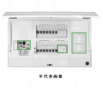 日東工業 HCD3E5-63N HCD型ホーム分電盤 ドア付 付属機器取付スペース付 単相3線式 単3中性線欠相保護付漏電ブレーカ付 主幹容量50A 分岐回路数6+予備3
