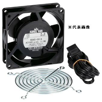 日東工業 PF-091C 換気扇 AC200V 外形W92 H92 D25mm 最大風量/min 0.95/1.1 最大静圧Pa 44/59 騒音db約  35/39