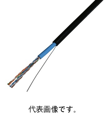 日本製線 0.5-4P_NSEDT-LAP 屋外用LANケーブル CAT.5e LAP 0.5mm4対 外皮色;黒 ≪切売≫10m以上10m単位