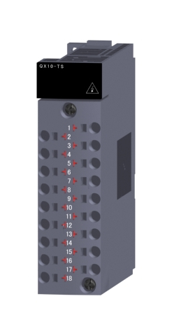 三菱電機 QX10-TS 汎用シーケンサMELSEC-Qシリーズ AC入力ユニット AC入力：16点 AC100～120V 応答時間：20ms 16点1コモン 18点スプリングクランプ端子台