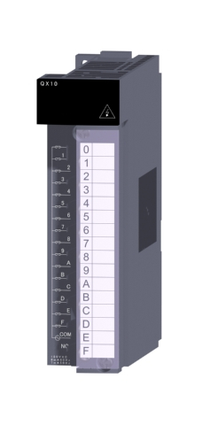 三菱電機 QX10 汎用シーケンサMELSEC-Qシリーズ AC入力ユニット AC入力：16点 AC100～120V 応答時間：20ms 16点1コモン 18点端子台