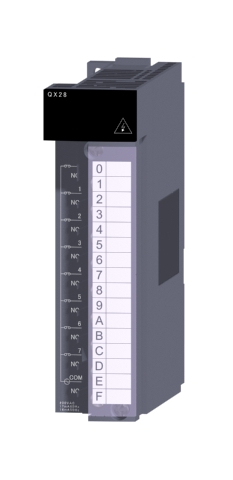 三菱電機 QX28 汎用シーケンサMELSEC-Qシリーズ AC入力ユニット AC入力：8点 AC100～120V 応答時間：20ms 8点1コモン 18点端子台
