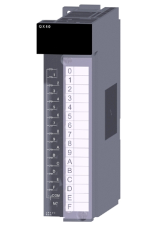 三菱電機 QX40 汎用シーケンサMELSEC-Qシリーズ DC入力ユニット(プラスコモンタイプ) DC入力：16点 DC24V 4mA 応答時間：1/5/10/20/70ms 16点1コモン プラスコモンタイプ 18点端子台