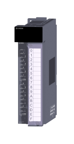 三菱電機 QX40H 汎用シーケンサMELSEC-Qシリーズ DC入力ユニット(プラスコモンタイプ) DC入力:16点 DC24V 6mA 応答時間:0/0.1/0.2/0.4/0.6/1ms 8点1コモン プラスコモンタイプ 18点端子台