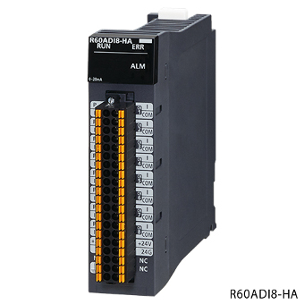 三菱電機 R60ADI8-HA MELSEC iQ-Rシリーズ HART通信対応アナログ－ディジタル変換ユニット 電流入力:8ch