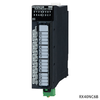三菱電機 RX40NC6B MELSEC iQ-Rシリーズ 診断機能付きDC入力ユニット マイナスコモンタイプ DC入力:16点 DC24V 6mA