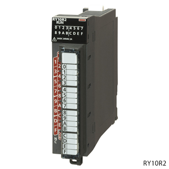 三菱電機 RY18R2A MELSEC iQ-Rシリーズ 接点出力ユニット 全点独立接点 リレー出力:8点 DC24V/2A AC240V/2A
