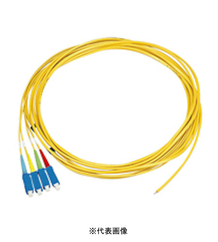 日東工業  SPX11-1LC15-OS2 片端光コネクタ付FOコード 心数4心 光ファイバ種類SM 光コネクタLC 単心側長(L1)0.5m コード長1.5m コード色黄