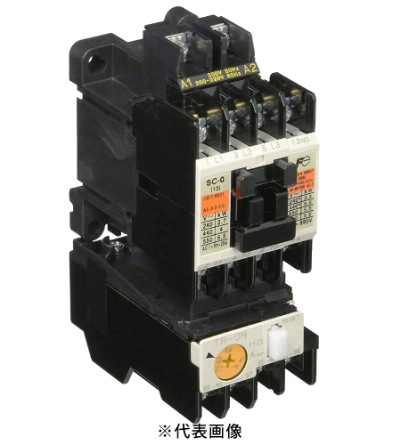 富士電機 SW-0 標準形 電磁開閉器 ケースカバーなし 定格使用電流13A　コイル電圧 AC100V　補助接点 1b