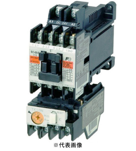 富士電機 SW-03 標準形 電磁開閉器 ケースカバーなし 定格使用電流11A　コイル電圧AC100V　補助接点 1b