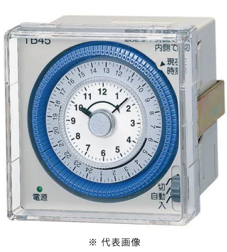 パナソニック TB4501 パネル取付型タイムスイッチ クォーツモータ式24時間式タイマー AC100-240V