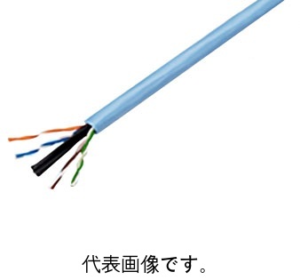 関西通信電線 UTP-C5E 0.5mmx4P LAN配線用ケーブル 色 薄青 １００ｍ巻