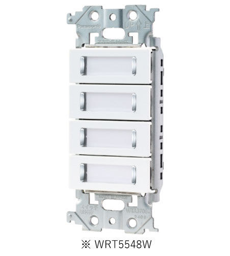 パナソニック WRT5548W フル2線式リモコン スイッチ 8コ用 光アドレス設定式 アドバンス形 マットホワイト プレート別売