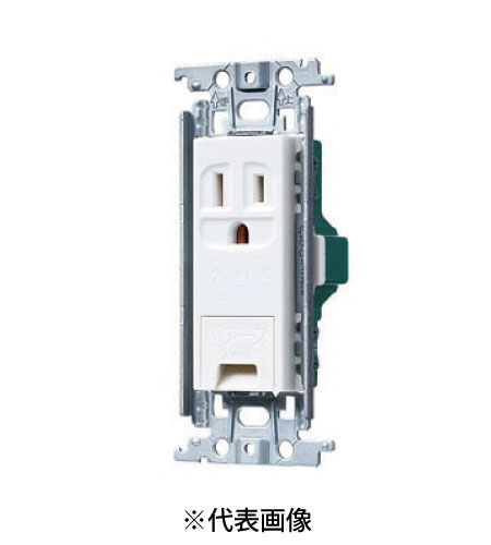 パナソニック WTF11313WK 埋込アースターミナル付接地コンセント 金属枠付 15A 125V AC 色 ホワイト