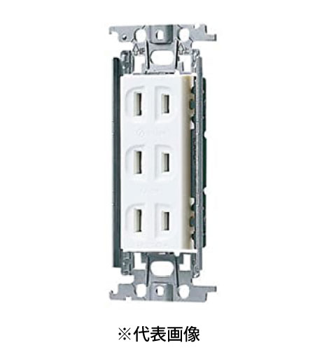 パナソニック WTF13033WK 埋込トリプルコンセント 金属枠付 15A 125V AC 色 ホワイト