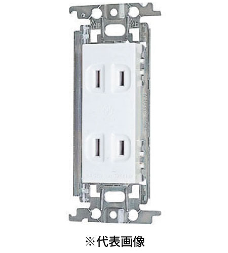 パナソニック WTF1502WK 埋込ダブルコンセント 金属枠付 15A 125V AC 色 ホワイト