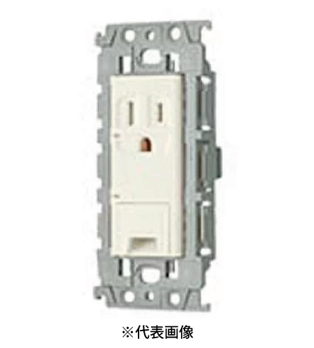 パナソニック WTL113149F 埋込アースターミナル付接地コンセント 絶縁枠付 15A 125V AC 色 ベージュ